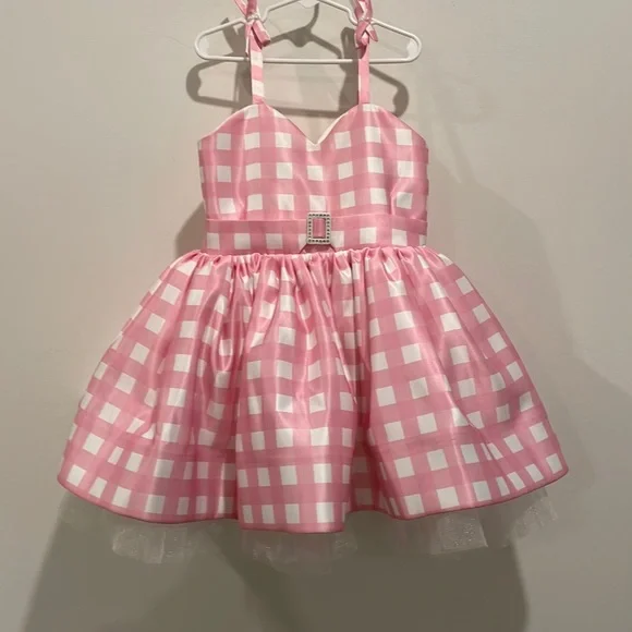 Kids Pink Dress, Girl Birthday, Cosplay Barbie Pink Tutu Dress, Barbie Inspired Kids Pink Dress, Girl Birthday, Cosplay Barbie Pink Tutu Dress, Barbie Inspired